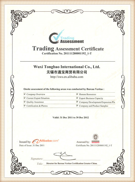 BV CERTIFICATE ORGINAL