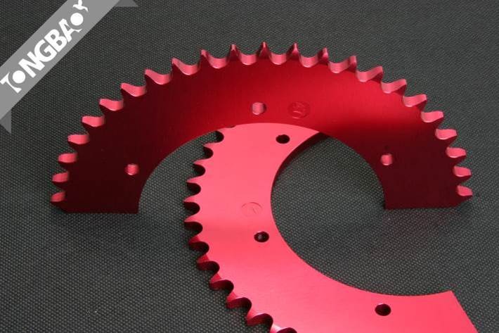 Traditional Red Anodized Sprocket